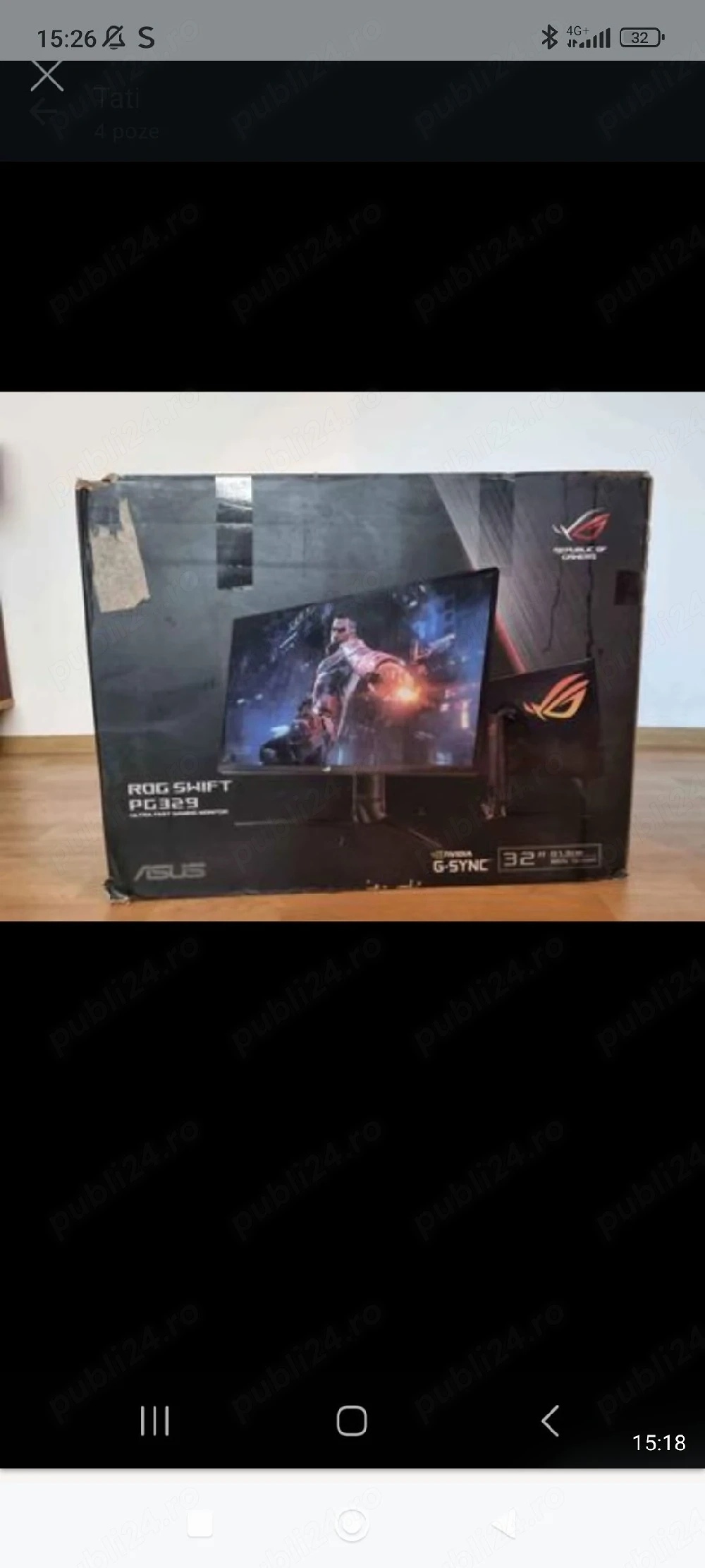 Vand Monitor Asus Rog SwiftPG329
