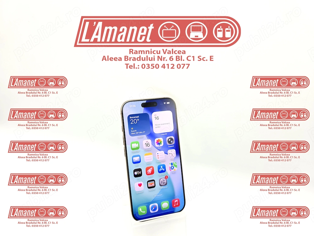 iPhone 16 Pro Gold 256GB Neverlocked Stare Foarte Buna Bateria 91%