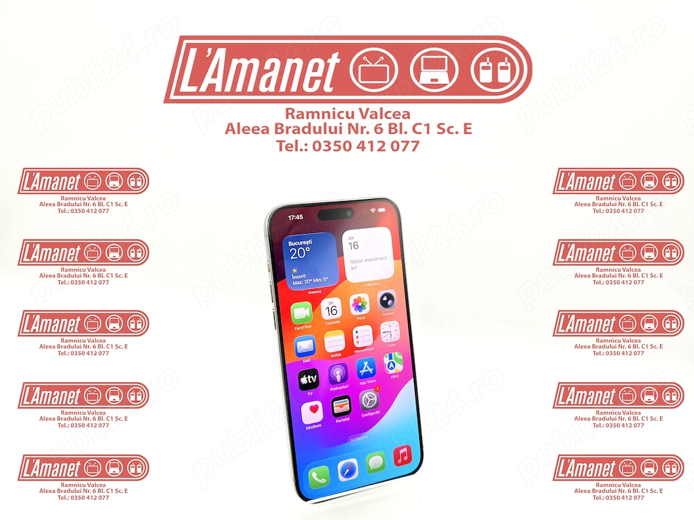 iPhone 15 Pro Max Titanium 256GB Neverlocked Stare Buna Bateria 94%