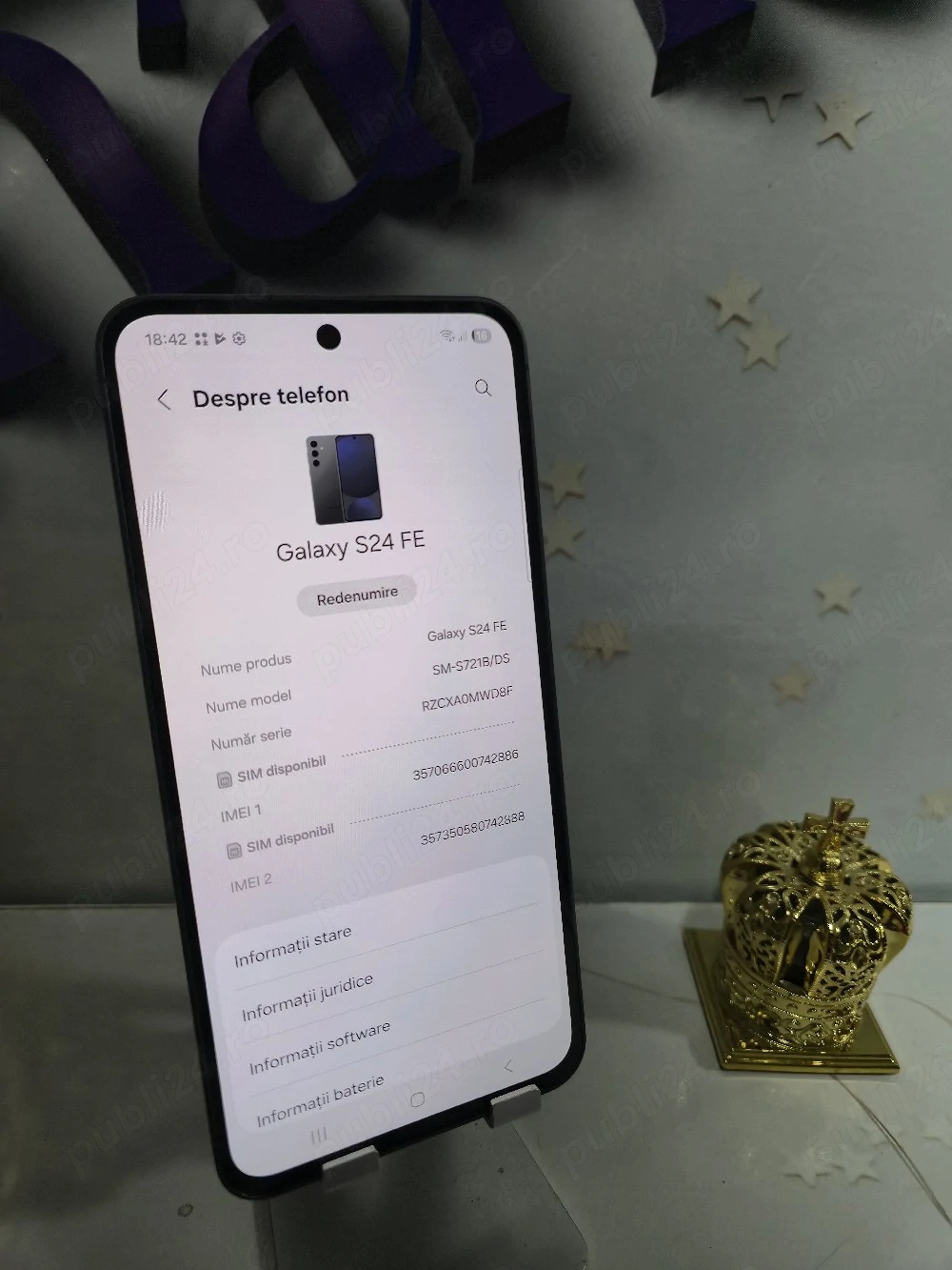 Samsung S24 FE 128GB 8GB Ram Duos.Pre  fix!