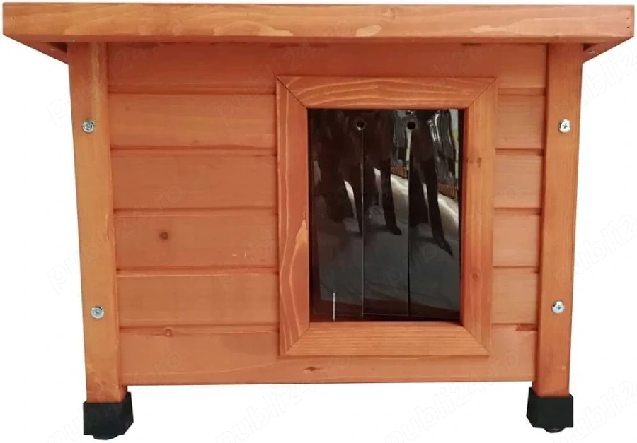 Cușcă din lemn pentru pisică