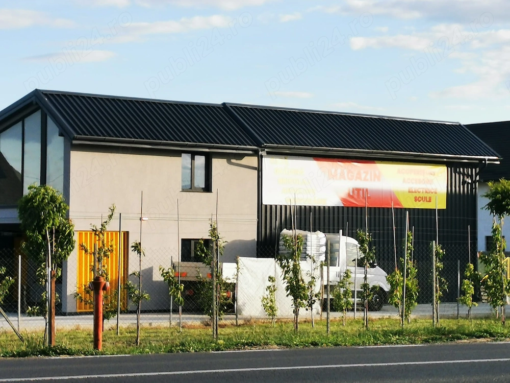 Spatiu comercial P+M si spatiu de depozitare + teren 2600 mp