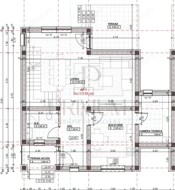 GIROC - Duplex despartit - 4 Camere - Toate utilitatile - Finisaje premium