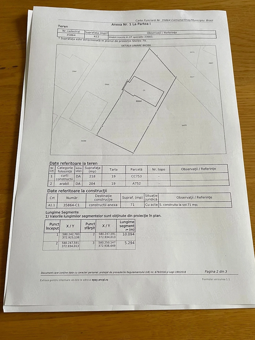 Vanzare teren intravilan 422 mp in Brazii de Sus, Prahova