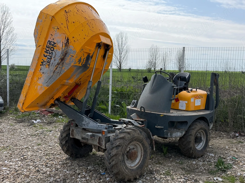 Dumper Wacker Neuson 4001, 4x4, 2015, 4 tone, stare foarte buna
