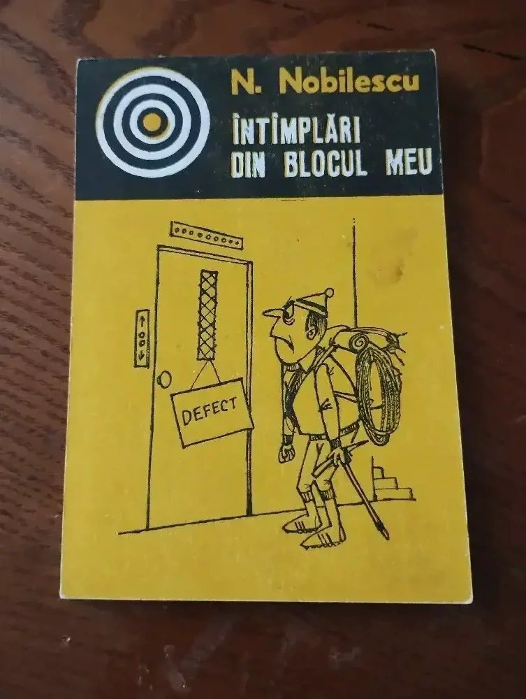 239. Cărticică de caricaturi, Întâmplări din blocul meu, Nicolae Nobilescu, 1980