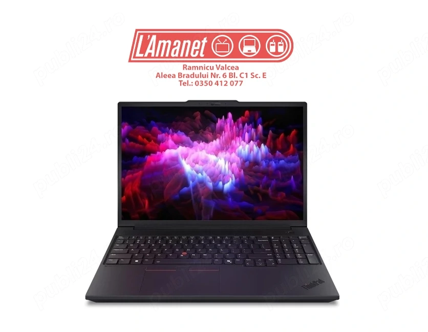 Laptop 16" Lenovo ThinkPad P16v Gen 3 Intel Core Ultra 7 255H 32GB Ram 1TB SSD M2 nVidia RTX Pro2000