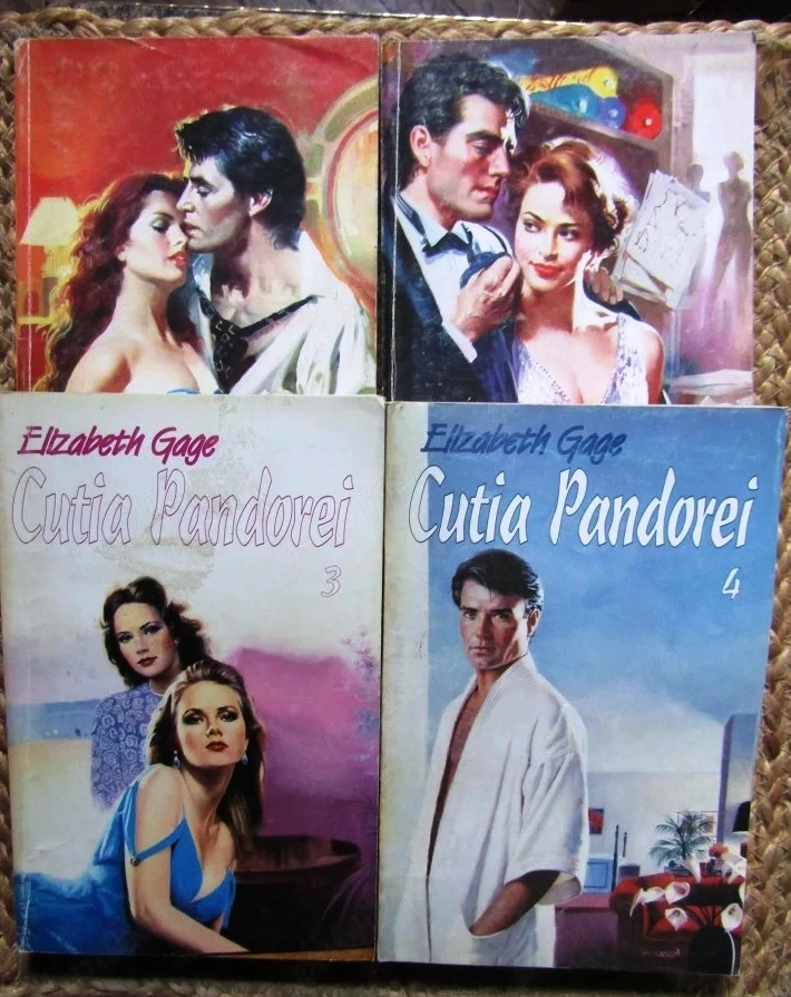 cutia pandorei de elizabeth gage toate cele patru 4 volume editie completa editura miron 1994 302 35