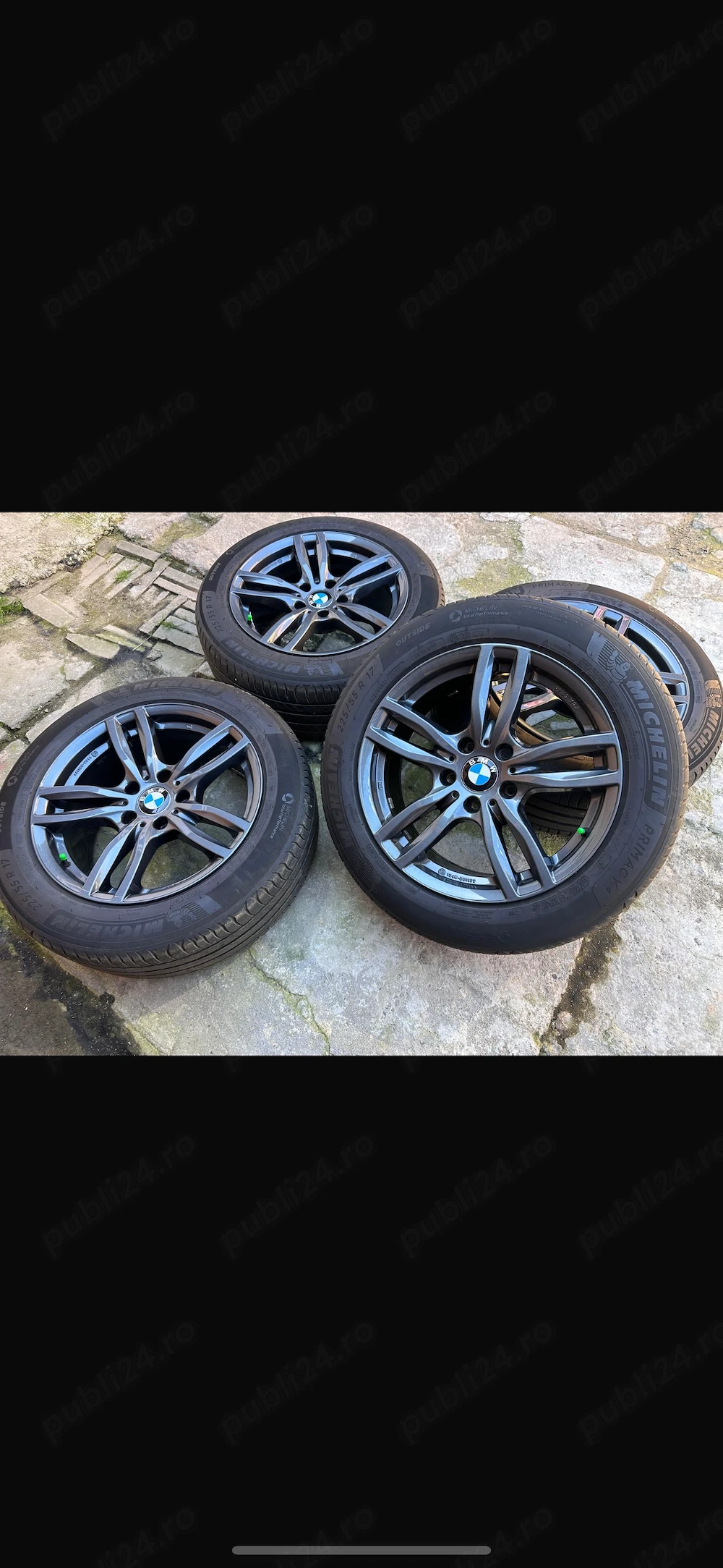 Vând cauciucuri michelin  cu jante se vând impreuna