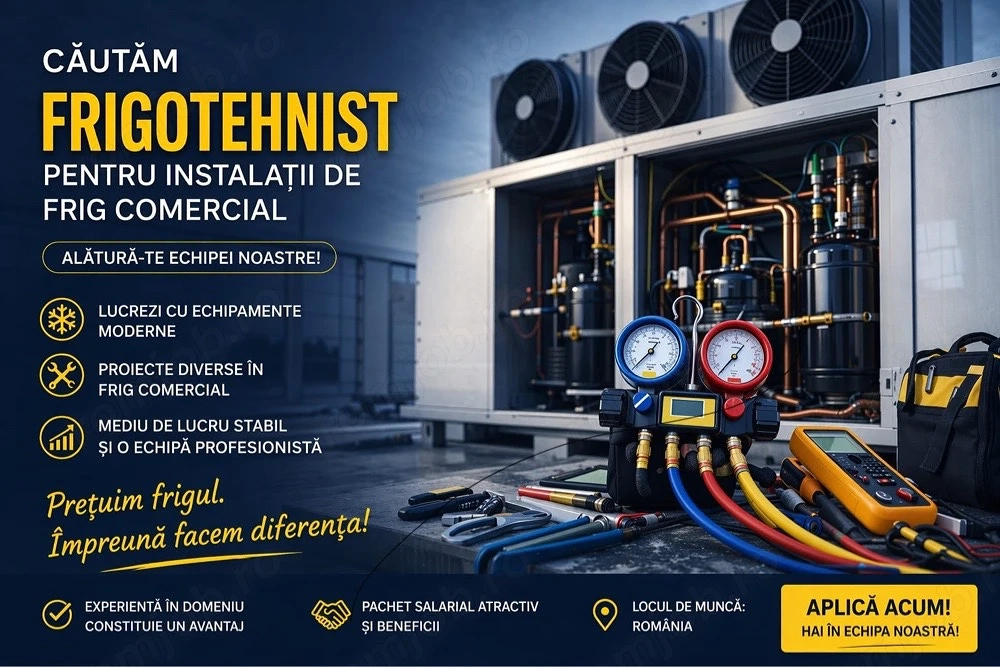 Anunt angajare frigotehnist in judetul Prahova ( Ploiesti si imprejurimi) 