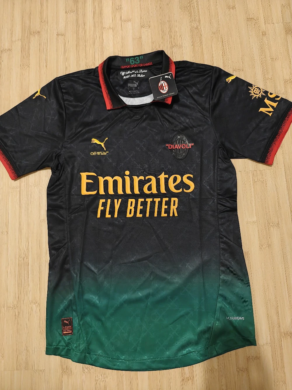 Puma x Off-White AC Milan Jersey M