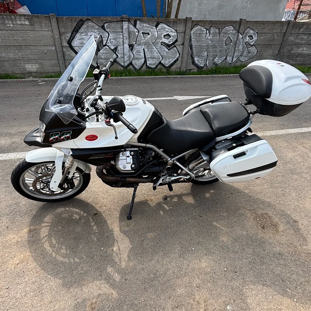 Motocicleta 1200, Moto Guzzi Stelvio, transmisie cardan, pregatita sezon, revizie completa