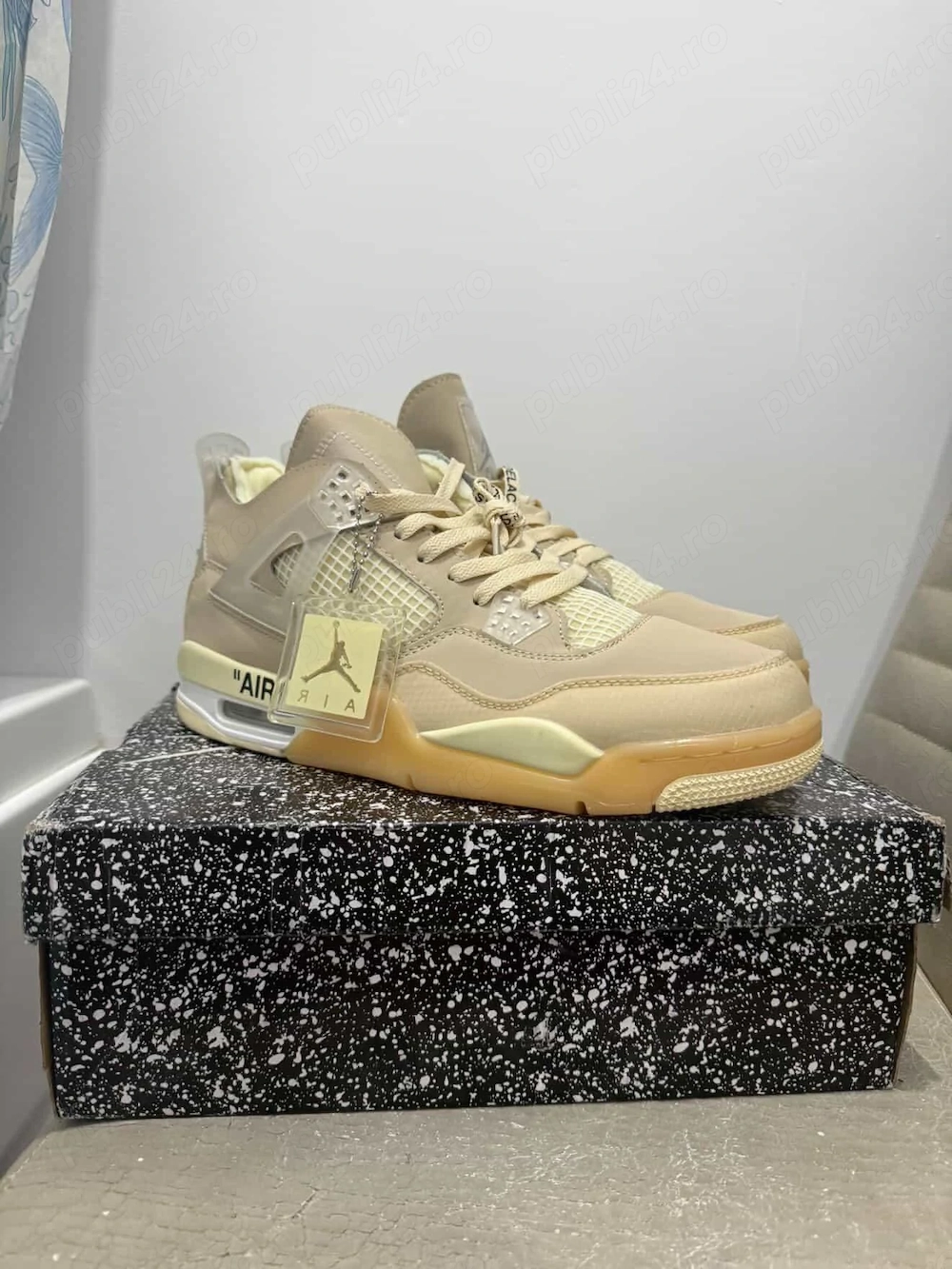 Jordan 4 Off White Sail