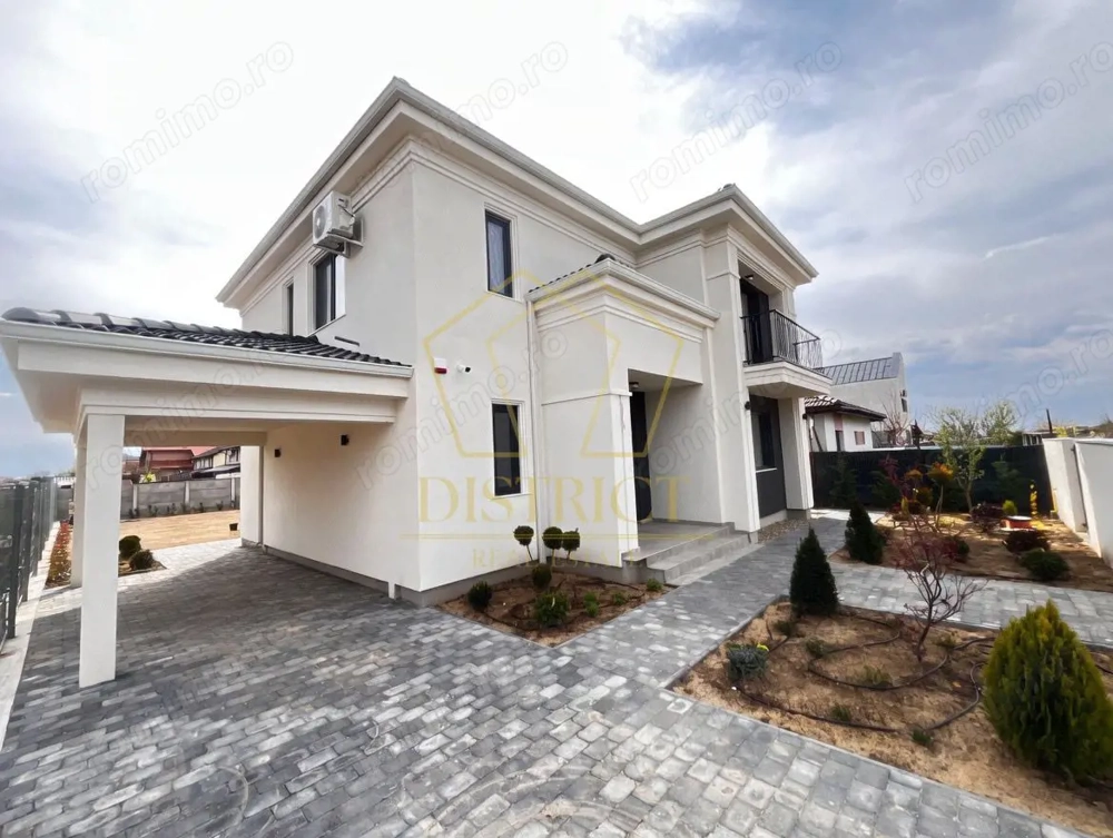Casa individuala cu 4 camere, 3 bai, carport I Mosnita Noua I Com 0%