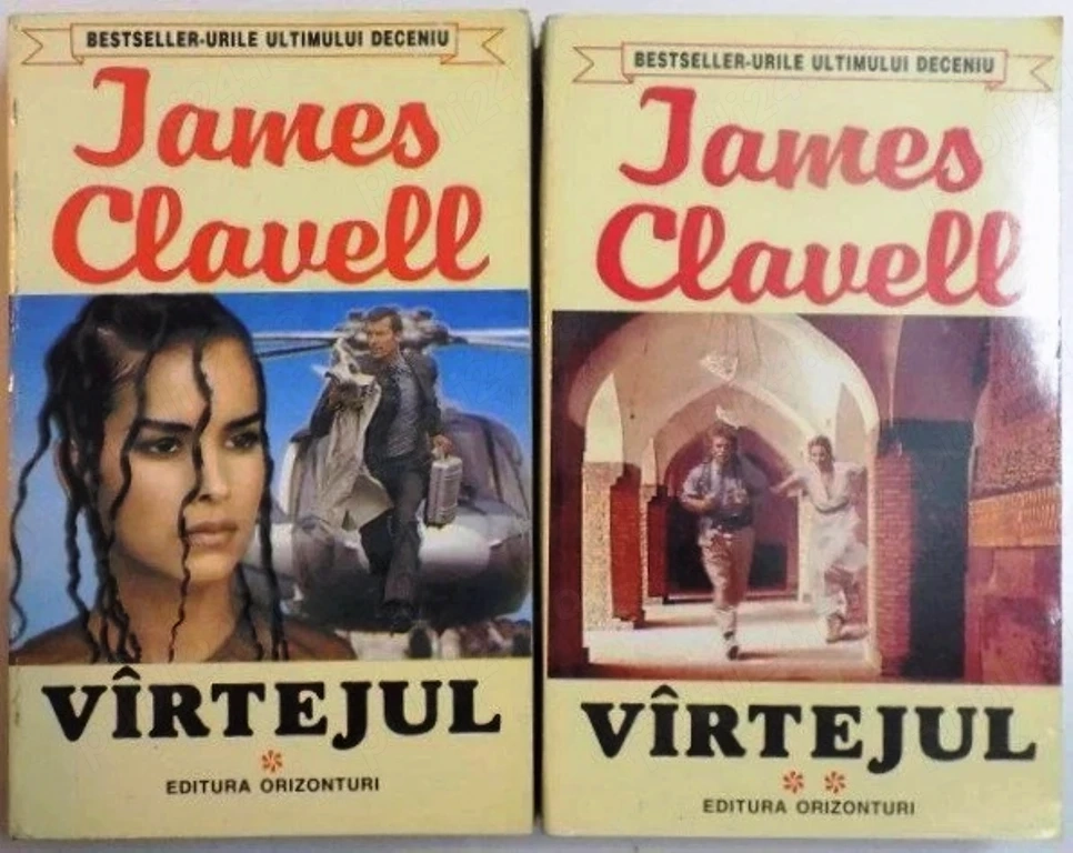 virtejul (vârtejul) vol. i+ii titlu complet de  james clavell 830 si 832 pagini editura orizonturi t