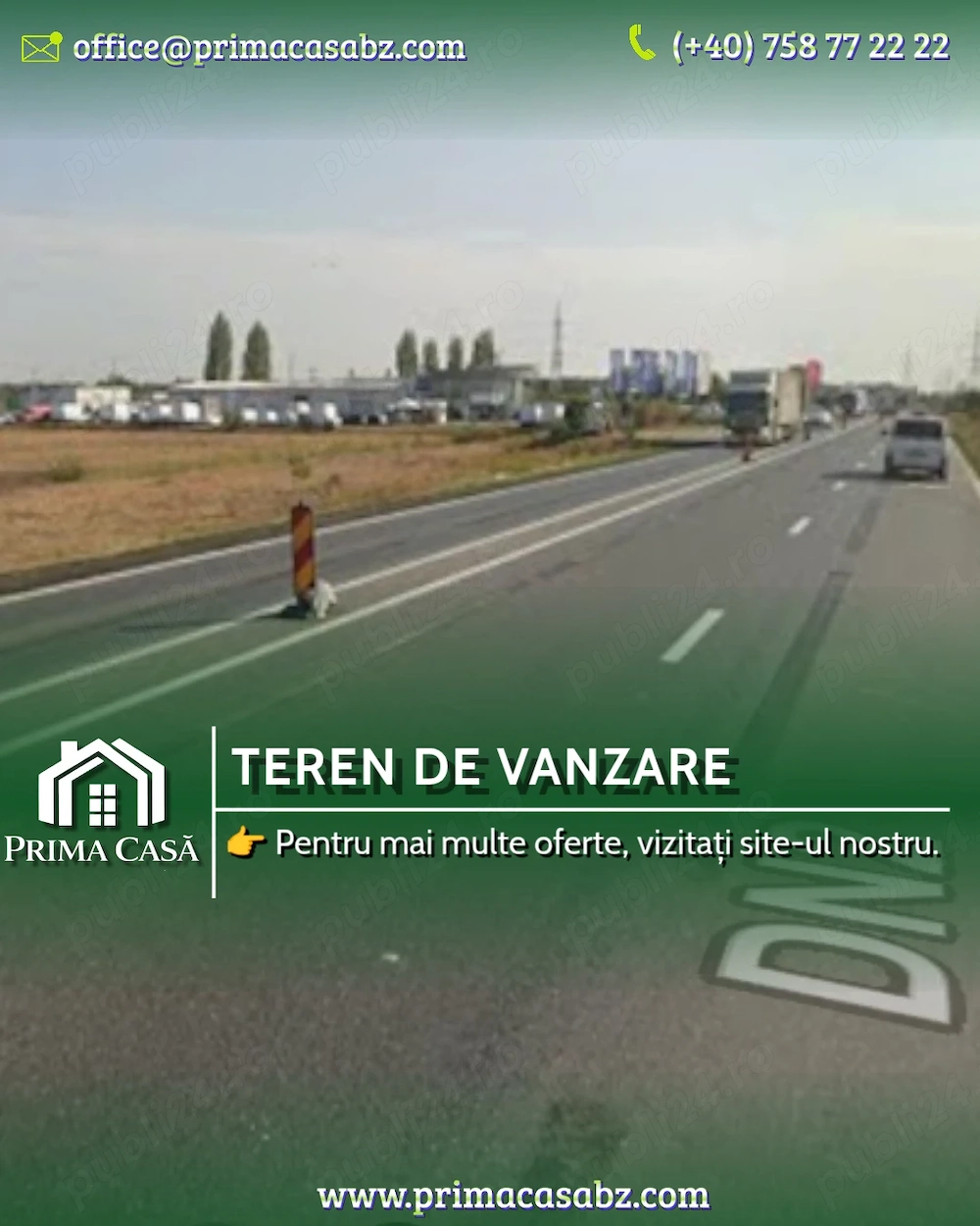 Teren intravilan   iesire spre Ploiesti   Reprezentanta Ford   5000mp   deschidere 36m la E85  