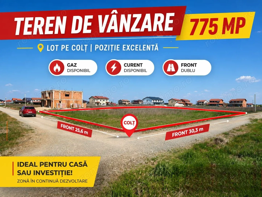 Teren cu super pozitionare-Sacalaz