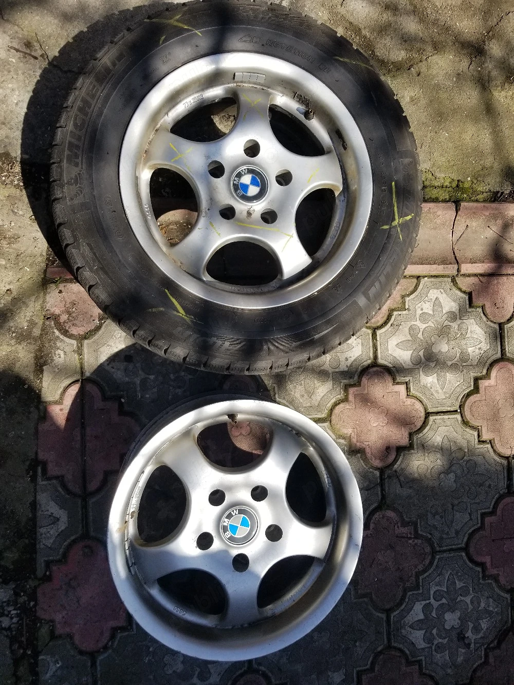 Jante complete cu cauciucuri BMW !