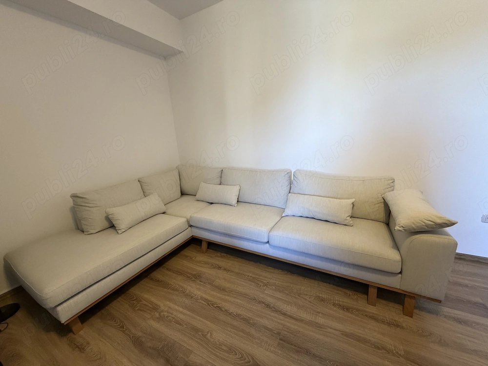 Canapea scandinavă modernă din textil