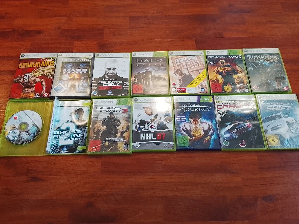 vand 13 jocuri Xbox live+2 manete+încărcător+cablu de alimentare+cablu video 400 lei negociabil 