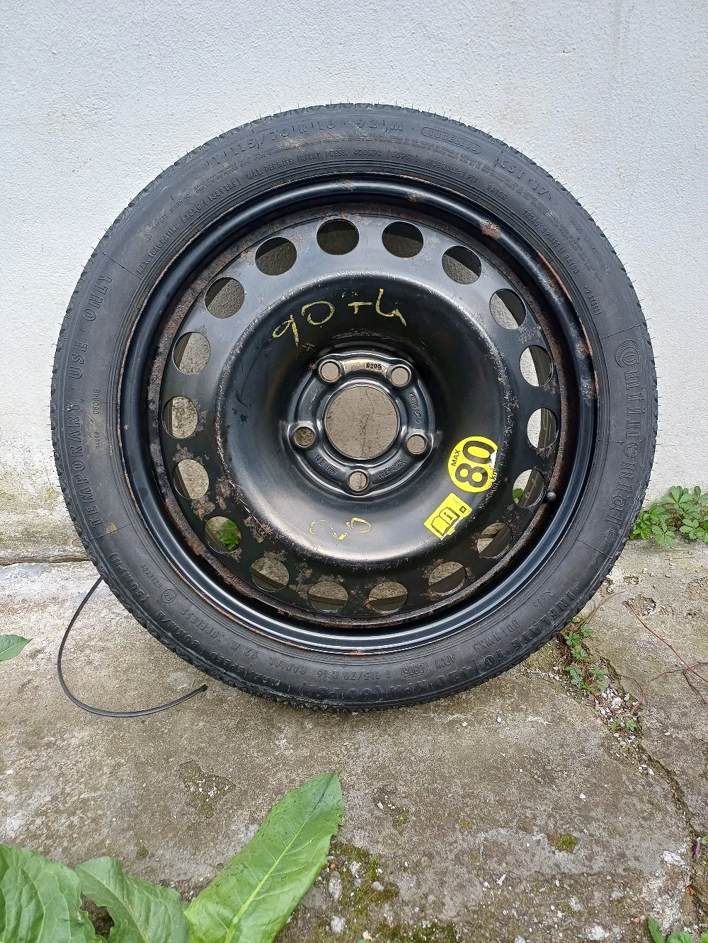 roată de rezervă 5x110x16