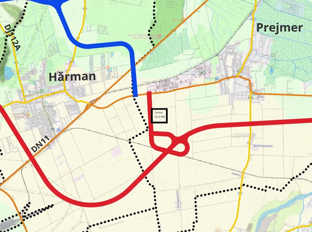 Teren Strategic 32.5 Ha | Direct la Nod Autostradă Brașov-Bacău | Ideal Logistic