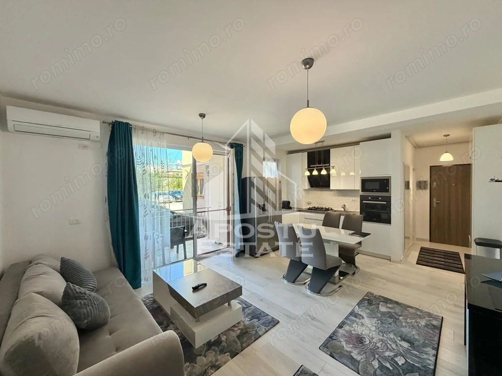 Apartament cu 2 camere, de inchiriat, loc de parcare, Giroc