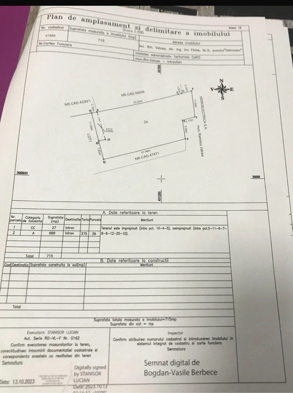 Teren intravilan ostroveni