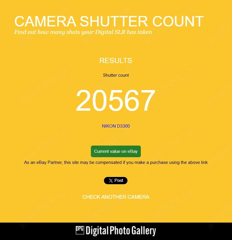 Vând Nikon D3300 în stare foarte bună, folosit cu grijă, cu aproximativ 20.000 de cadre.