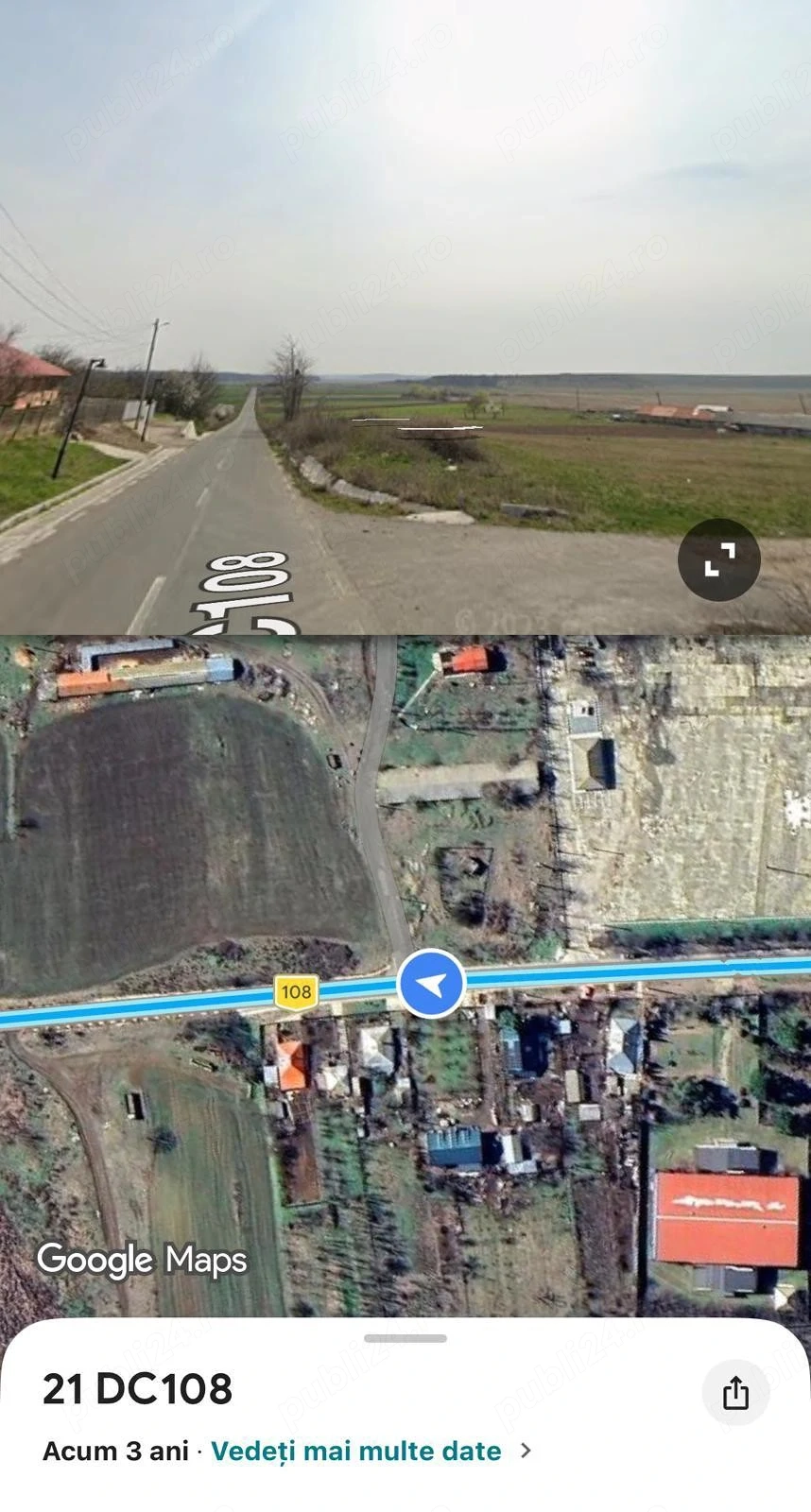 Teren extravilan stradal, Ghimpați, Giurgiu 