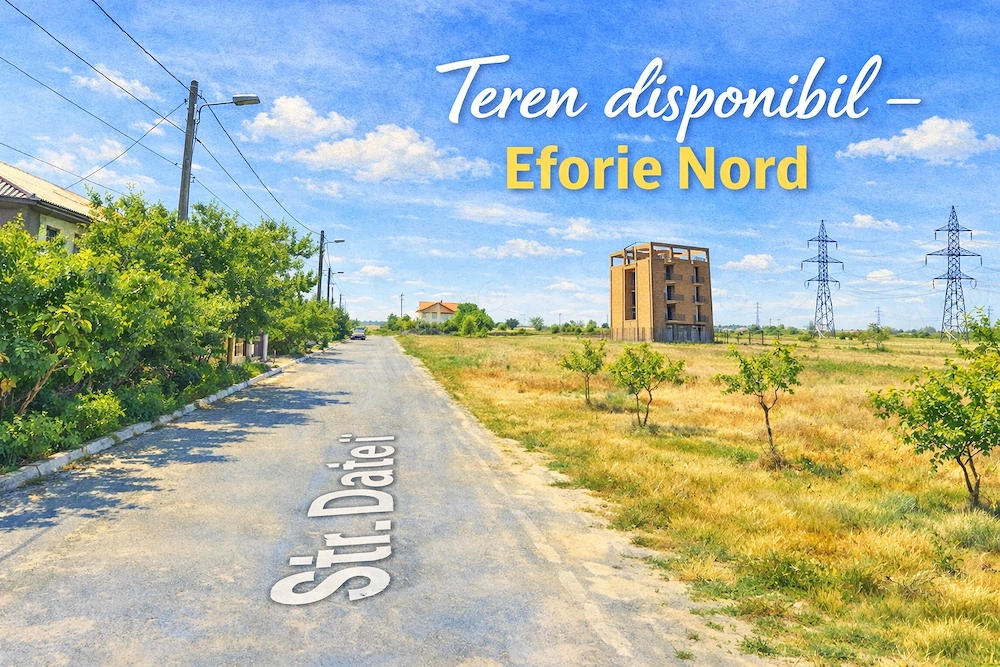 Vand urgent :Teren intravilan în Eforie Nord, foarte aproape de strada Daliei