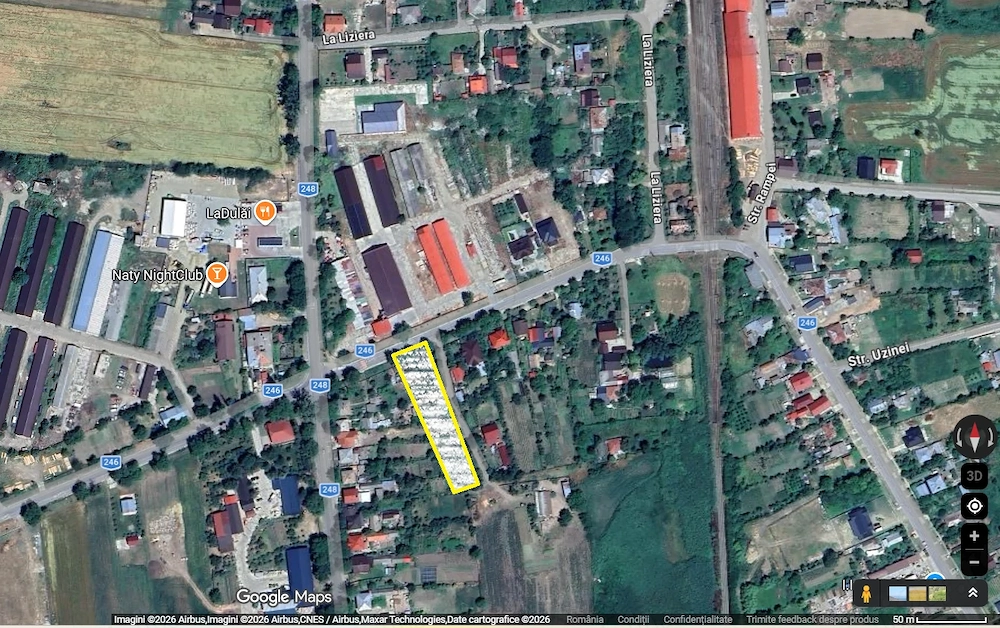 Teren intravilan 2900 mp Scanteia (jud. Iasi) pentru investitii imobiliare rezidentiale sau afaceri