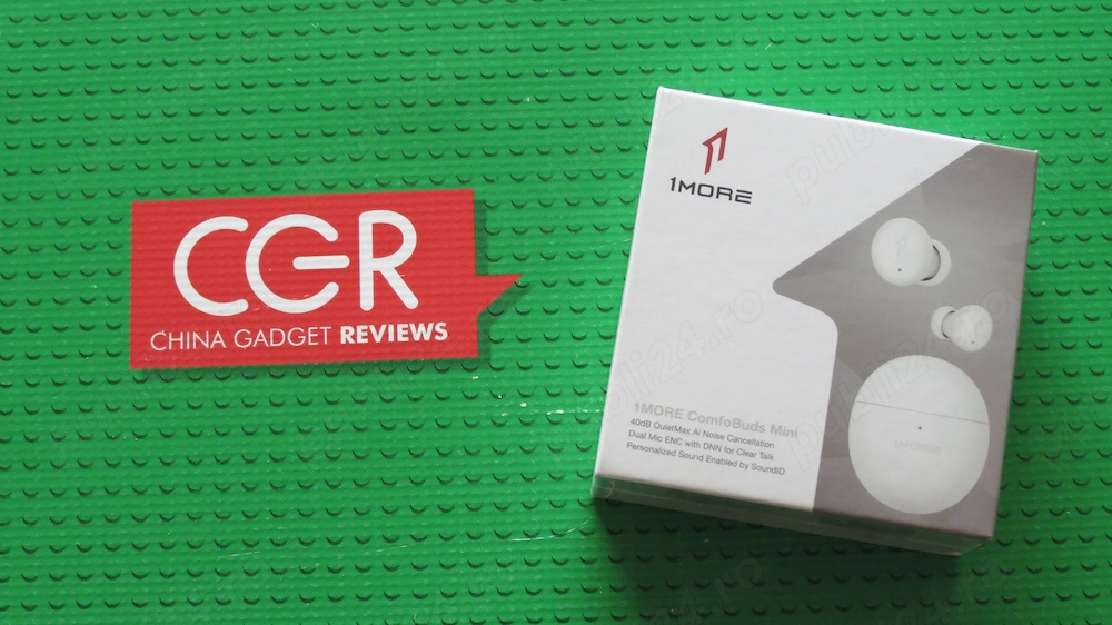 1MORE ComfoBuds Mini cu Bluetooth 5.2, dotate cu tehnologie QuietMax de anulare hibridă a zgomotului