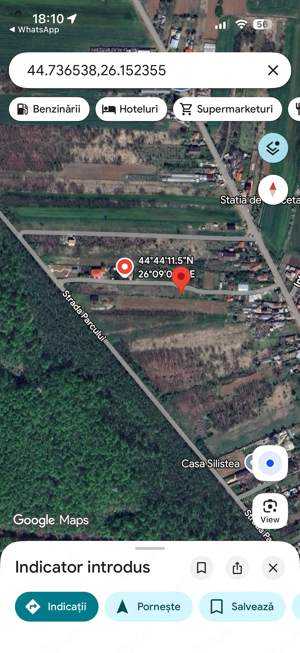 Teren Snagov aproape de pădure