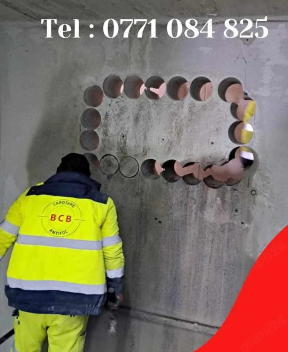 Angajez muncitor carotare , gauri in beton