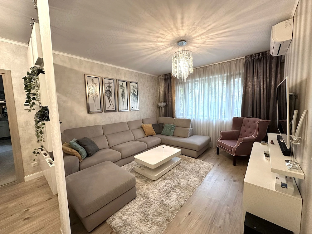 Oportunitate!Vanzare 3camere Baneasa-Greenfield,parter-gradina amenajata,mobilat utilat,Loc Parcare 