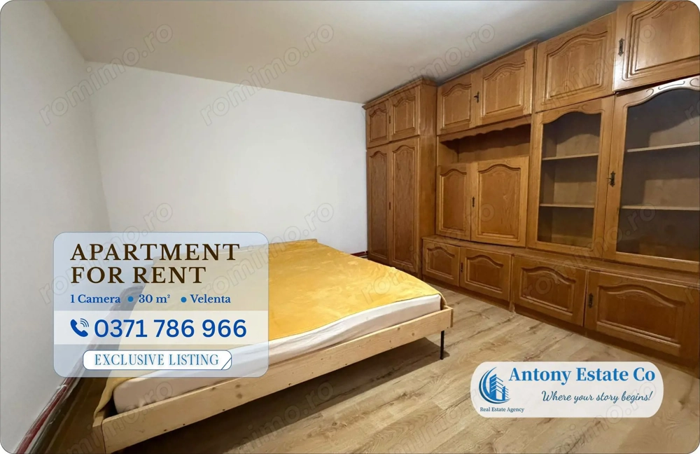 Apartament de inchiriat, 1 camera, Velenta Oradea