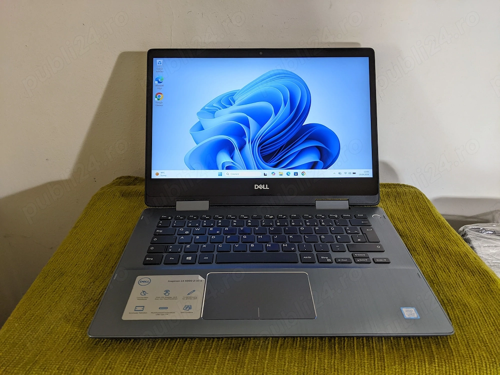 Laptop Dell Inspiron 14 5000 5482 2-in-1, intel core i7-8565U, display 14 Fhd cu touchscreen