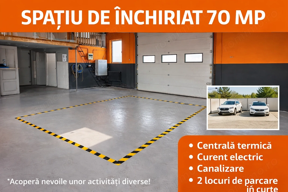 Inchiriere spațiu de închiriat 70 mp   Târgu Mureș | Acces auto + parcare