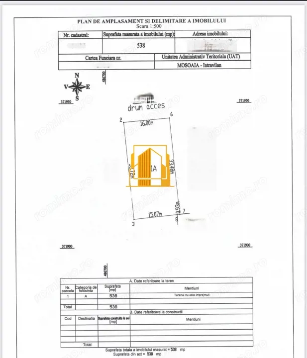 Teren premium de 538 mp – Smeura, zona Magic Trivale