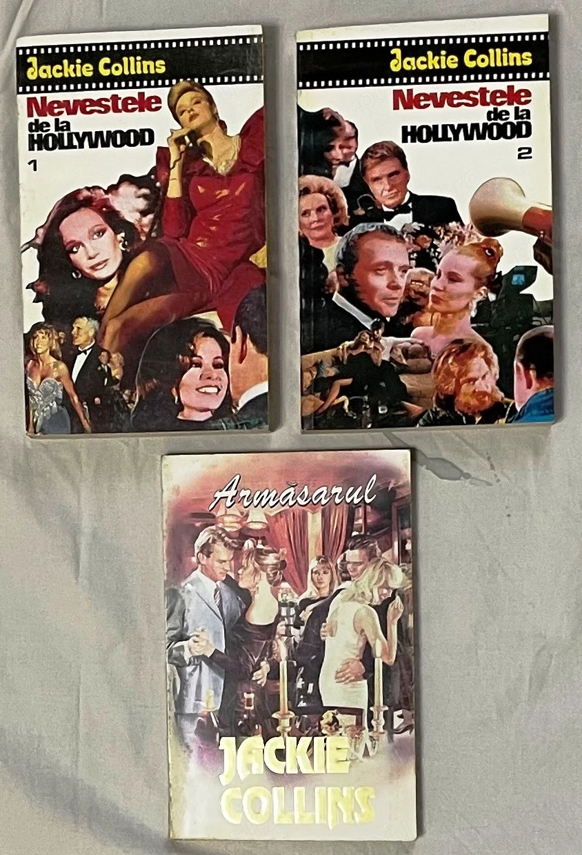 lot de carti in limba romana de jackie collins: nevestele de la hollywood doua volume 