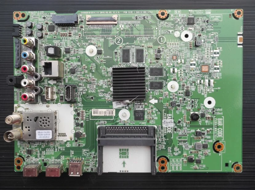 Placa de baza tv LG 58UH635V EAX66818104(1.0) display V58DJ2-KS5 A rev r1