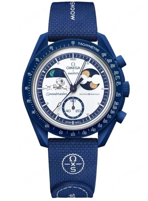 Ceas SWATCH X OMEGA Mission to Earthphase Moonshine Gold-Snoopy 2026