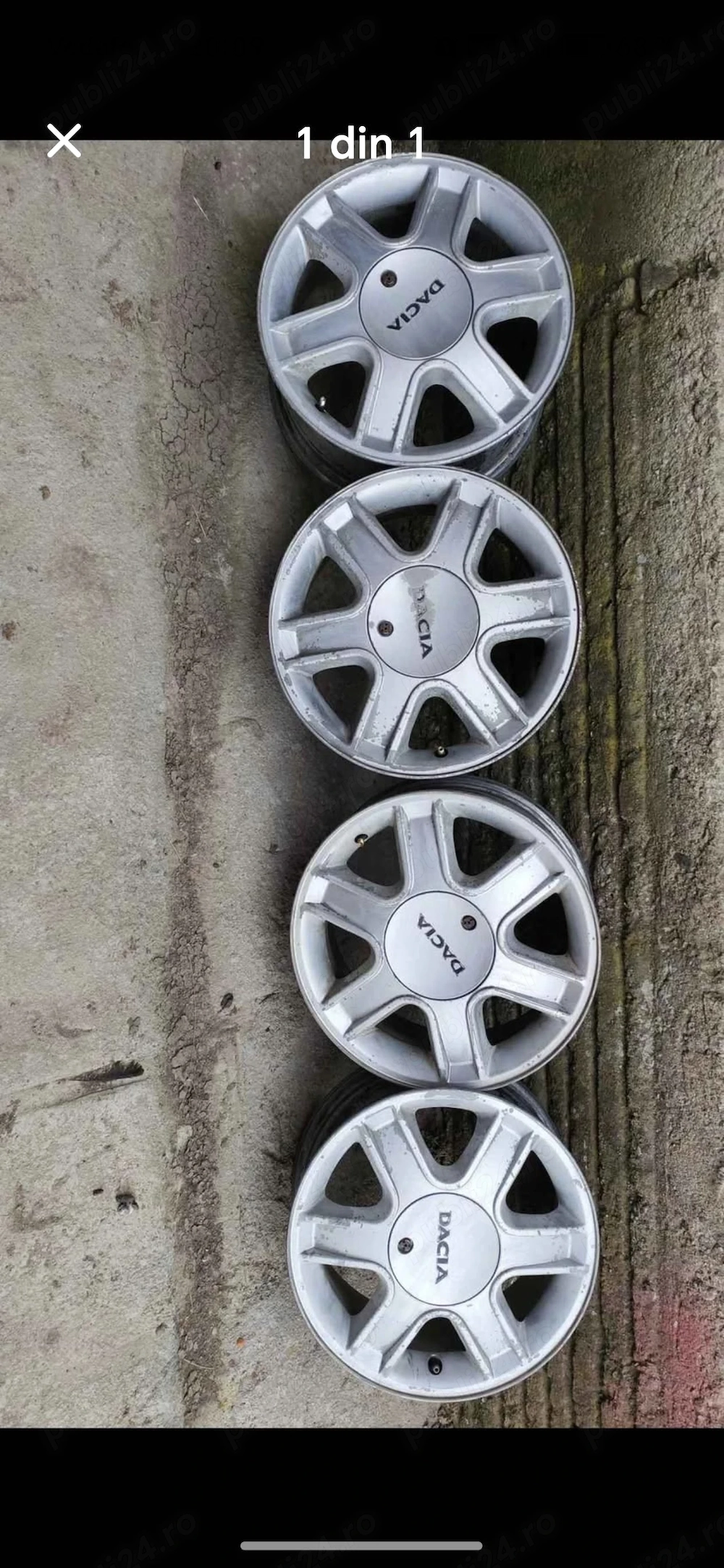 Vînd jante logan. 4x100/15