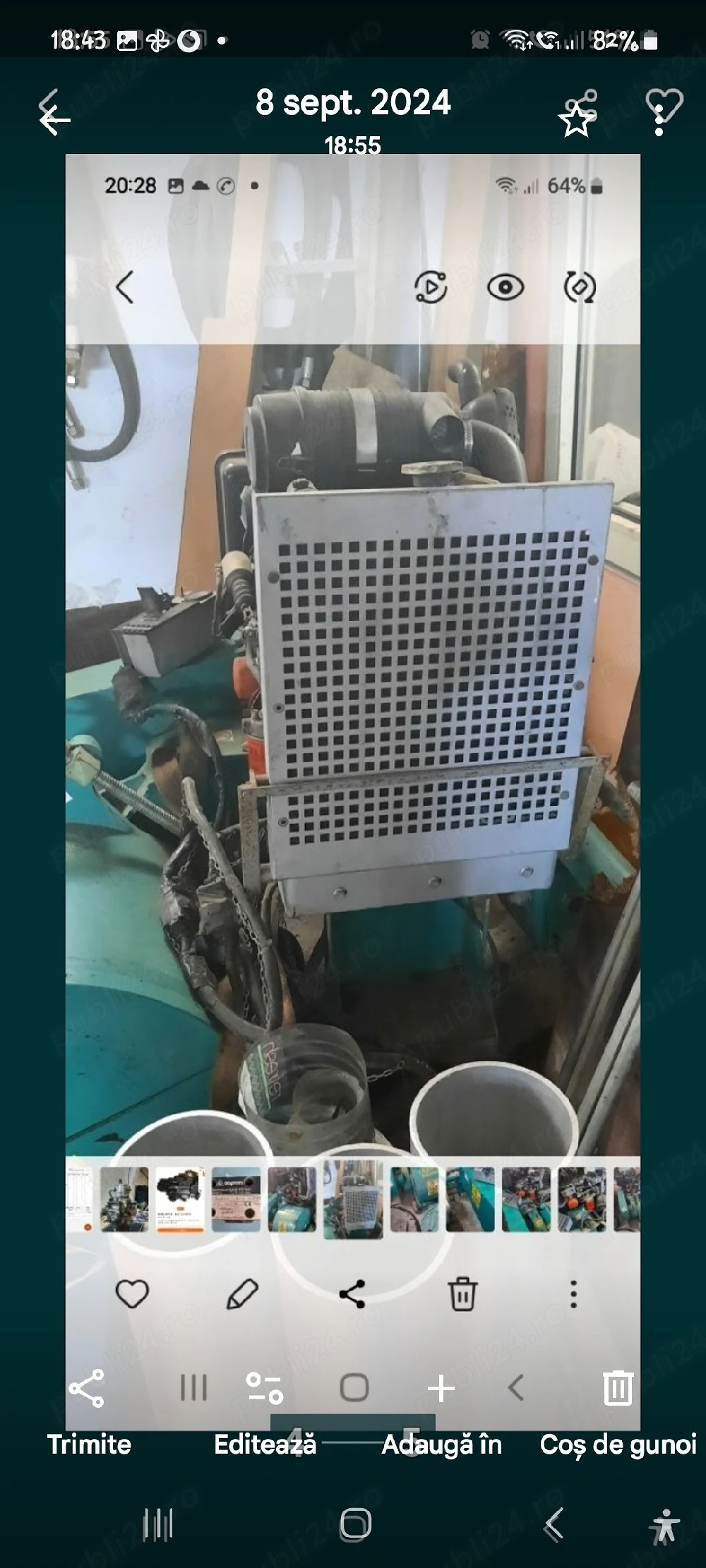 Freza asgalt beton cu coli vidia.