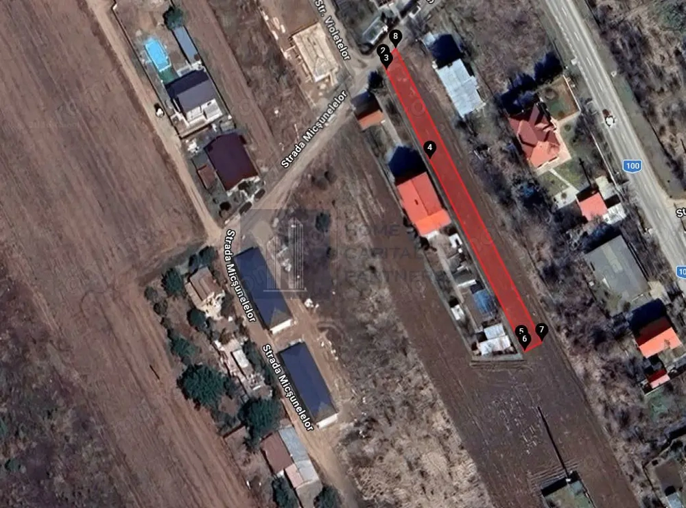 TEREN INTRAVILAN 629 MP – BRĂNEȘTI, JUD. ILFOV