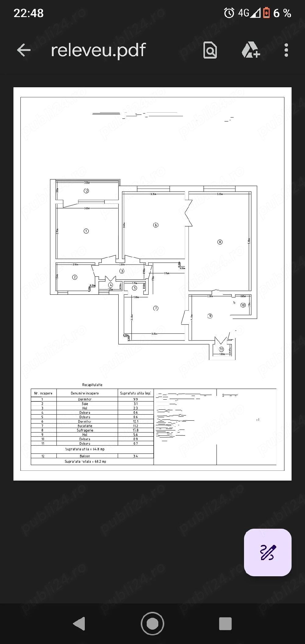 3 camere ,centru, etajul 4
