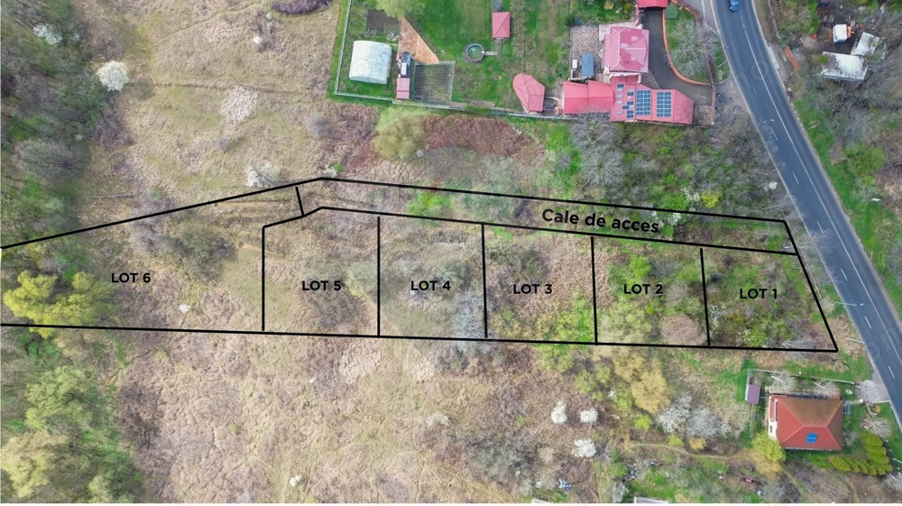 Teren Soseaua Bucium 5006 mp Intravilan - PUZ Aprobat - 6 Loturi