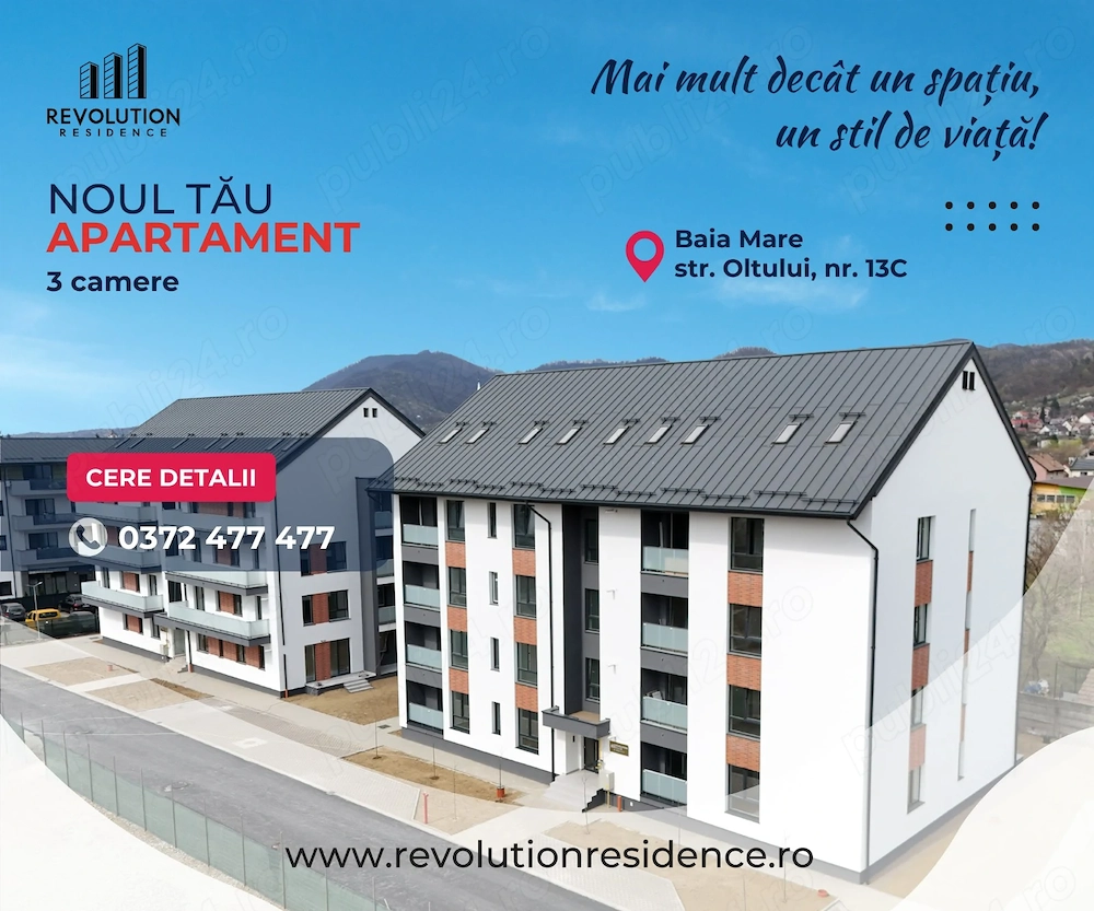 NEW! COMISION 0% - Apartamente 3 camere - Oltului 13C, Baia Mare