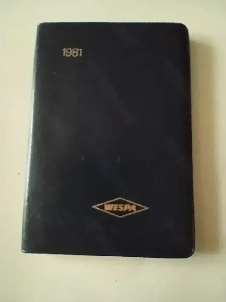 263. Agendă de buzunar, Wespa, 1981, Republica Federală Germania 